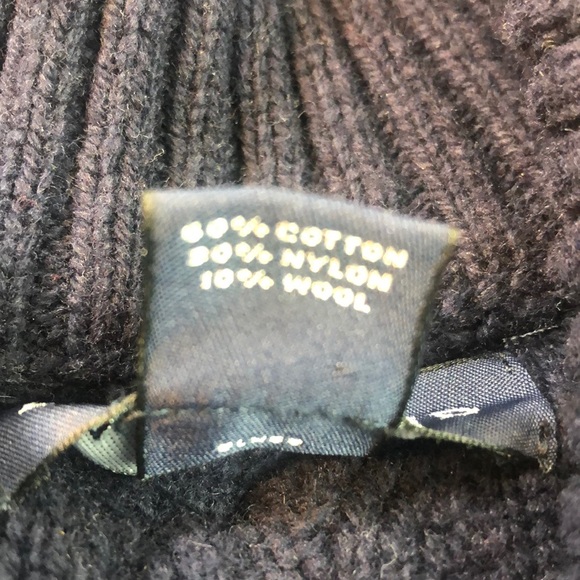 Lands End Navy Cable Knit Pullover Sweater Size L - Picture 8 of 8